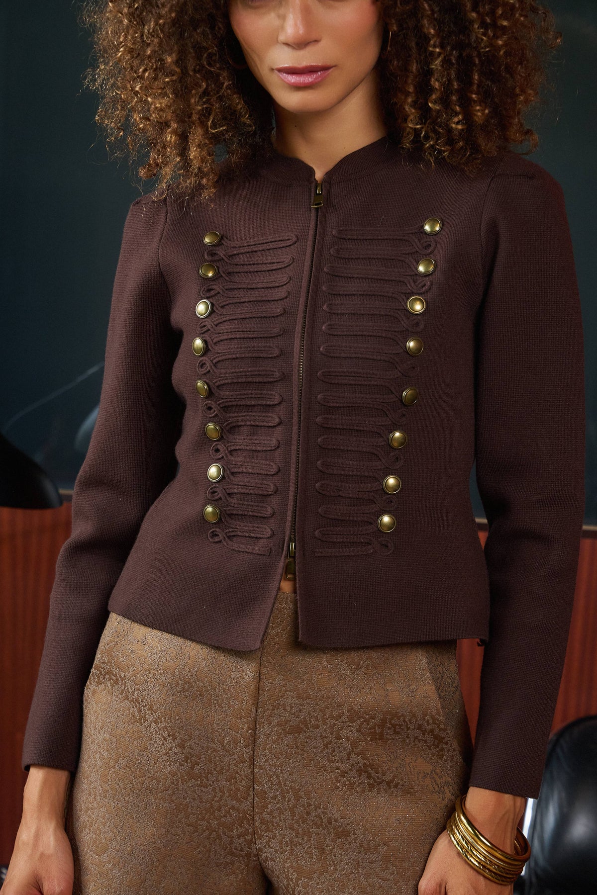 Veste officier en maille V205A