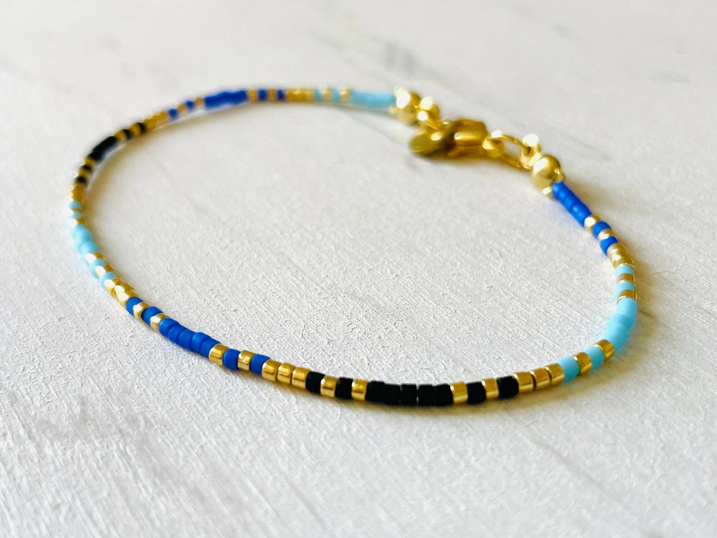 Bracelets acier inoxydable femme, bracelets perles N017