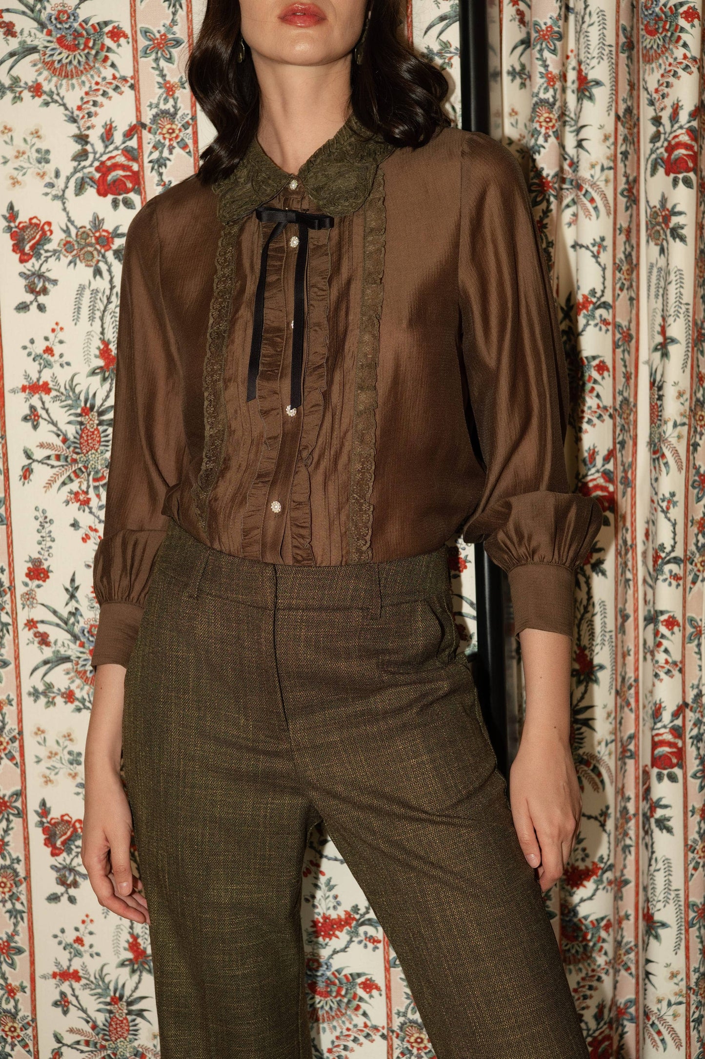 Pantalon droit chiné P999
