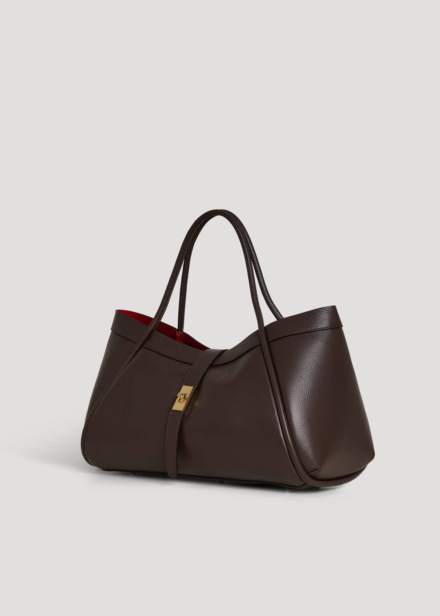 Sac en Cuir Véritable Fabriqué en Italie Élégant 45x25x20cm