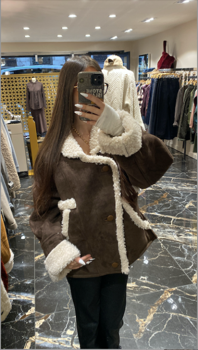 MANTEAU CSC587 Chocolat