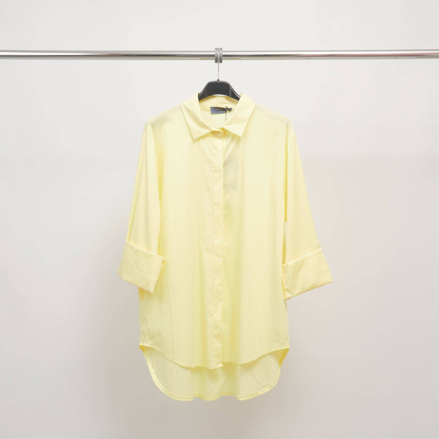 Chemise à patte invisible coupe droite – 12550320