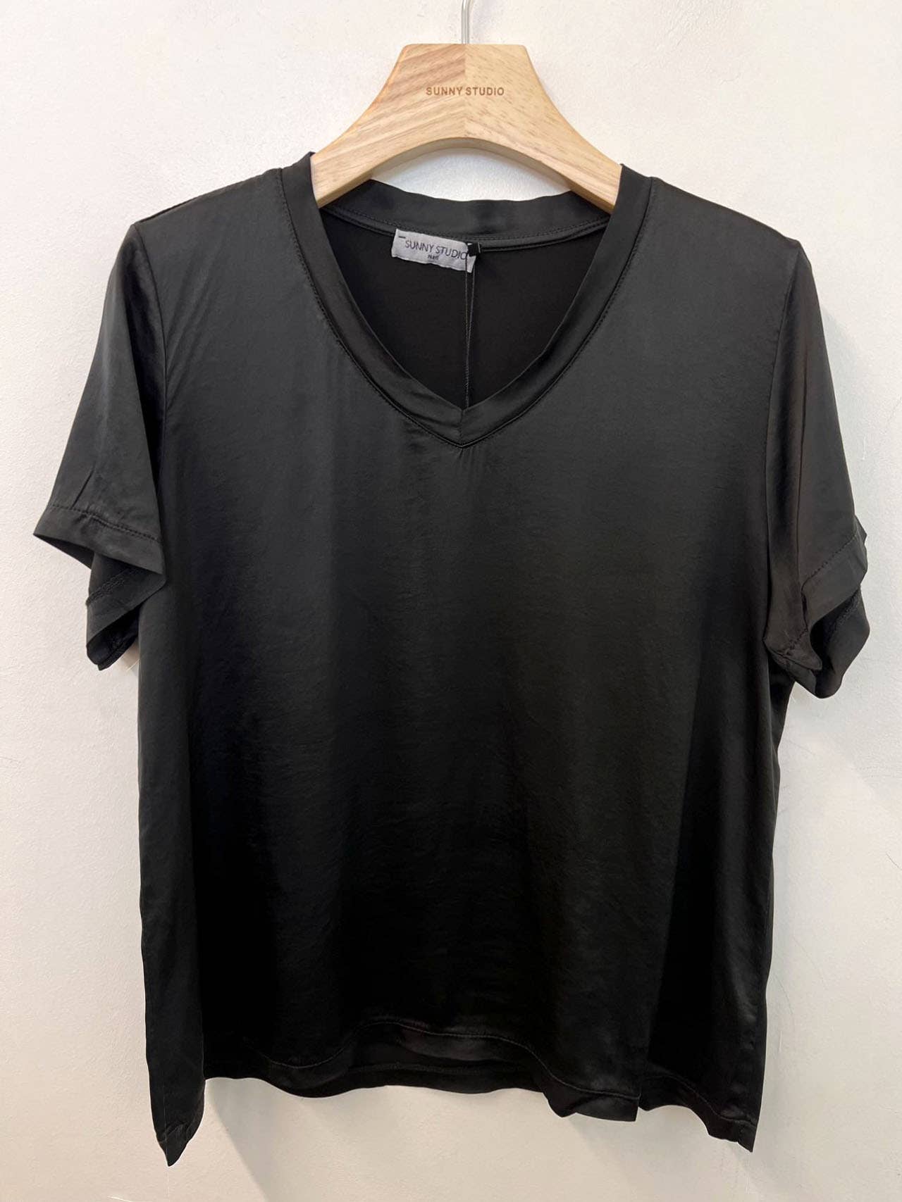 T-shirt fluide à col V