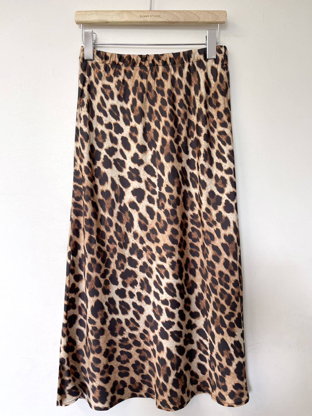 Jupe longue évasée avec taille élastique