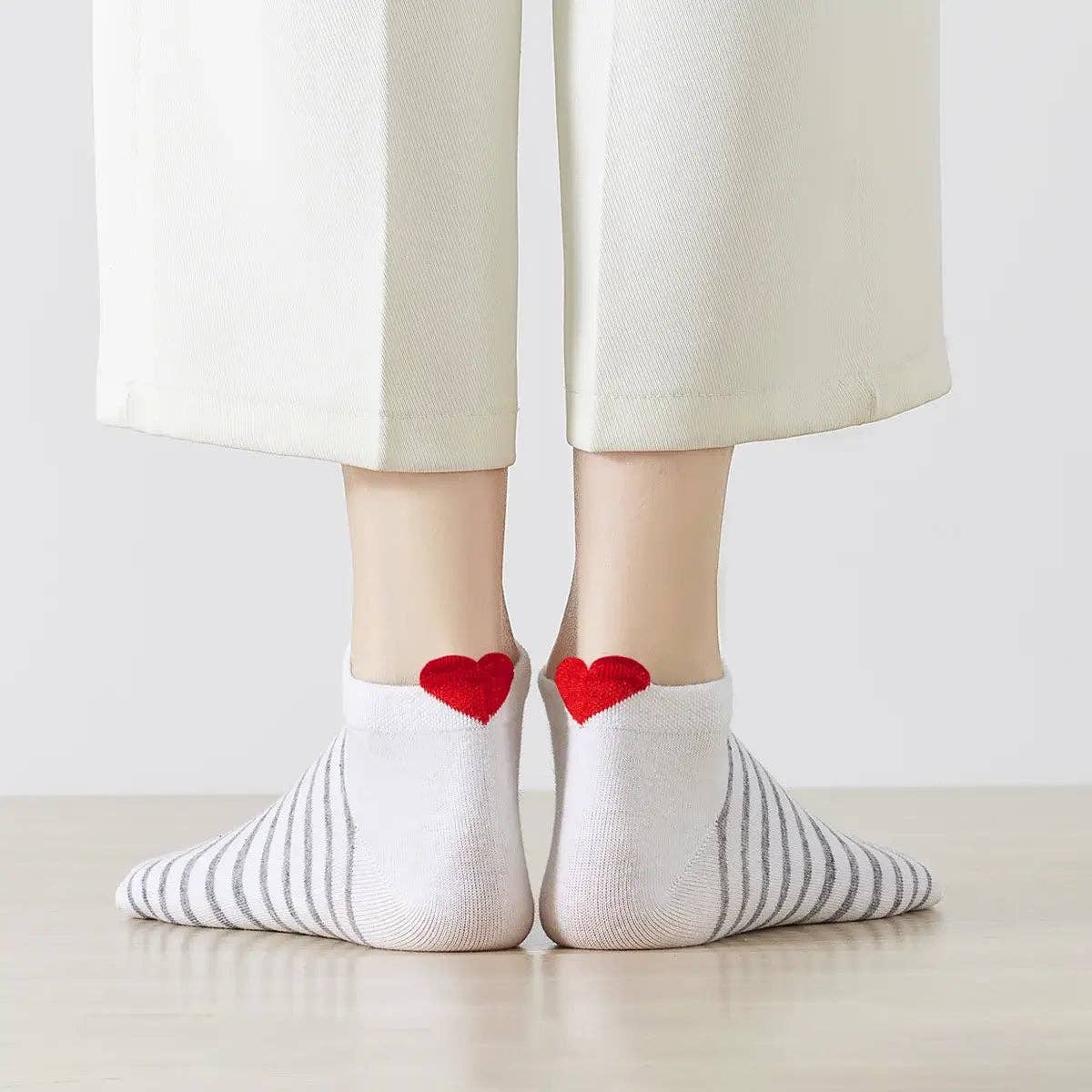 Lot de 5 Chaussettes Coup de Coeur Marine Femme I 35-41