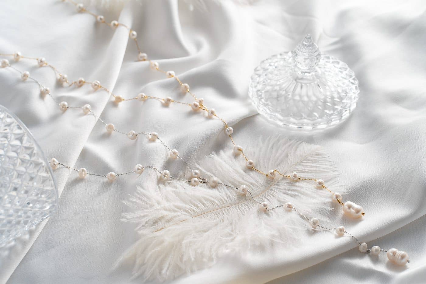 Collier lasso à perles en rosario: Or