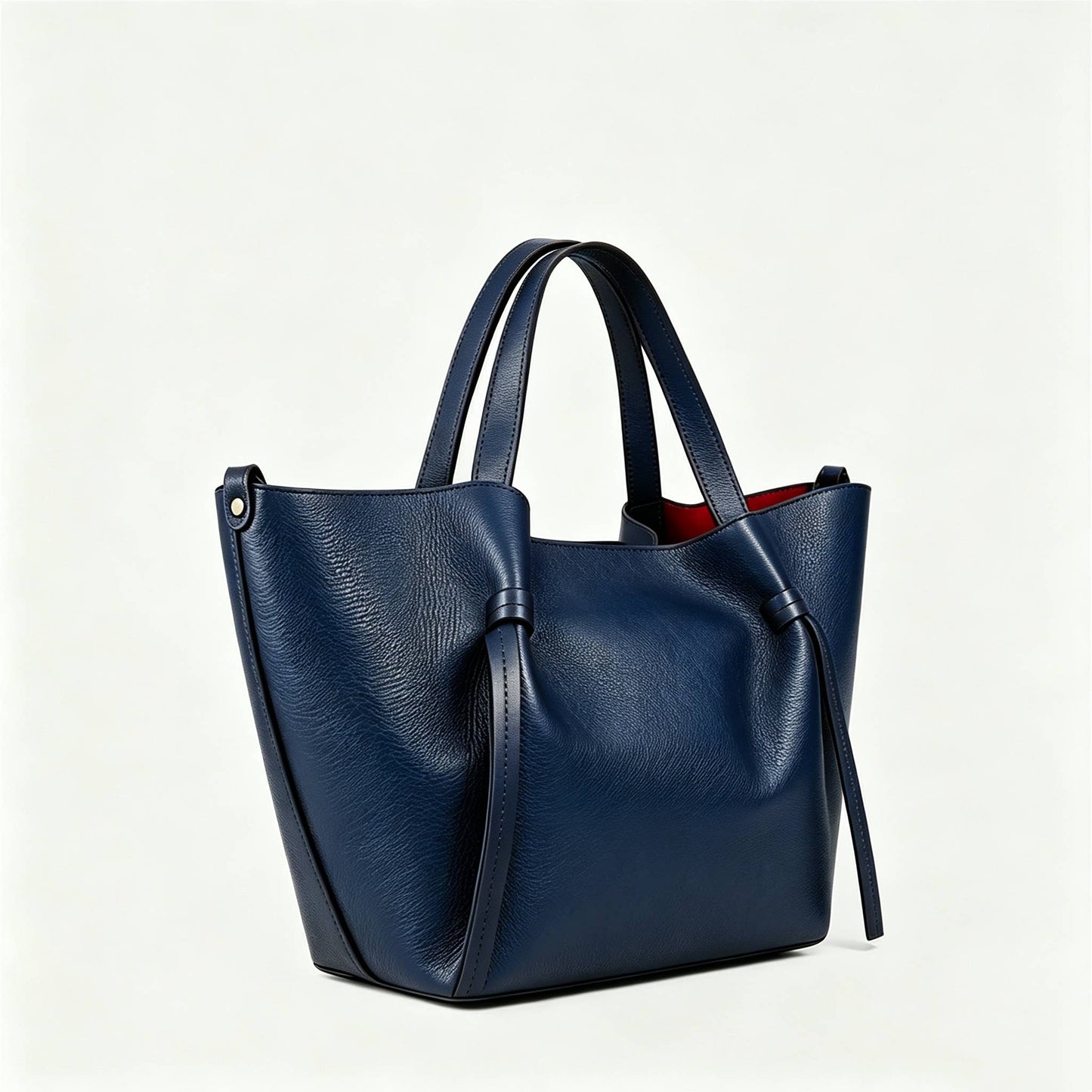 Sac à main et porté épaule en cuir grainé avec pochette intérieure
