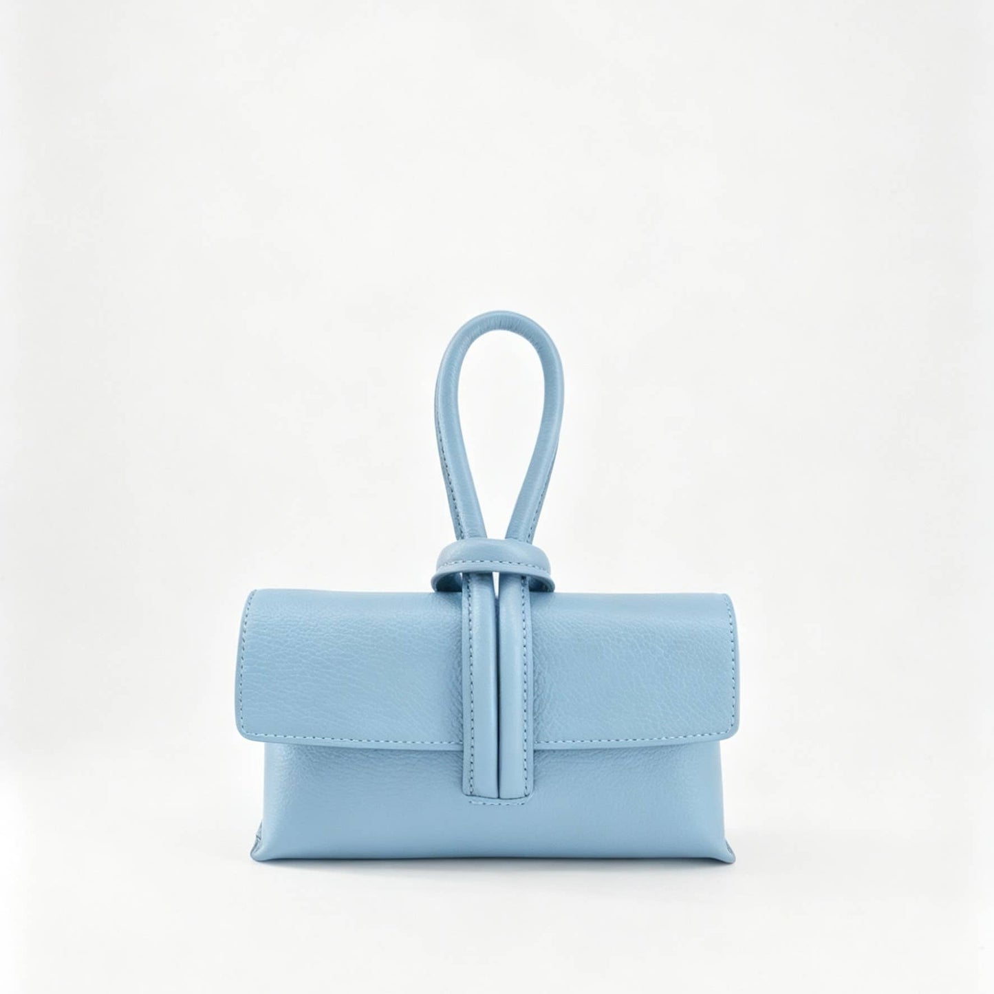 Sac à Main en Cuir Véritable Togo avec Bandoulière réglable: Latte