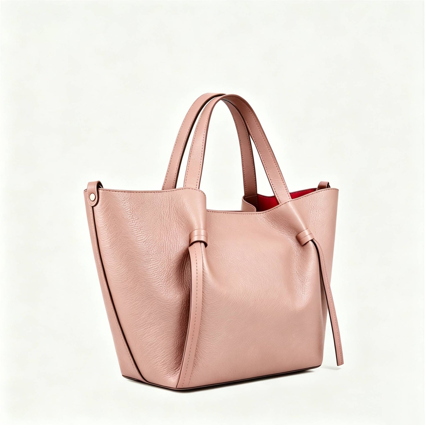 Sac à main et porté épaule en cuir grainé avec pochette intérieure