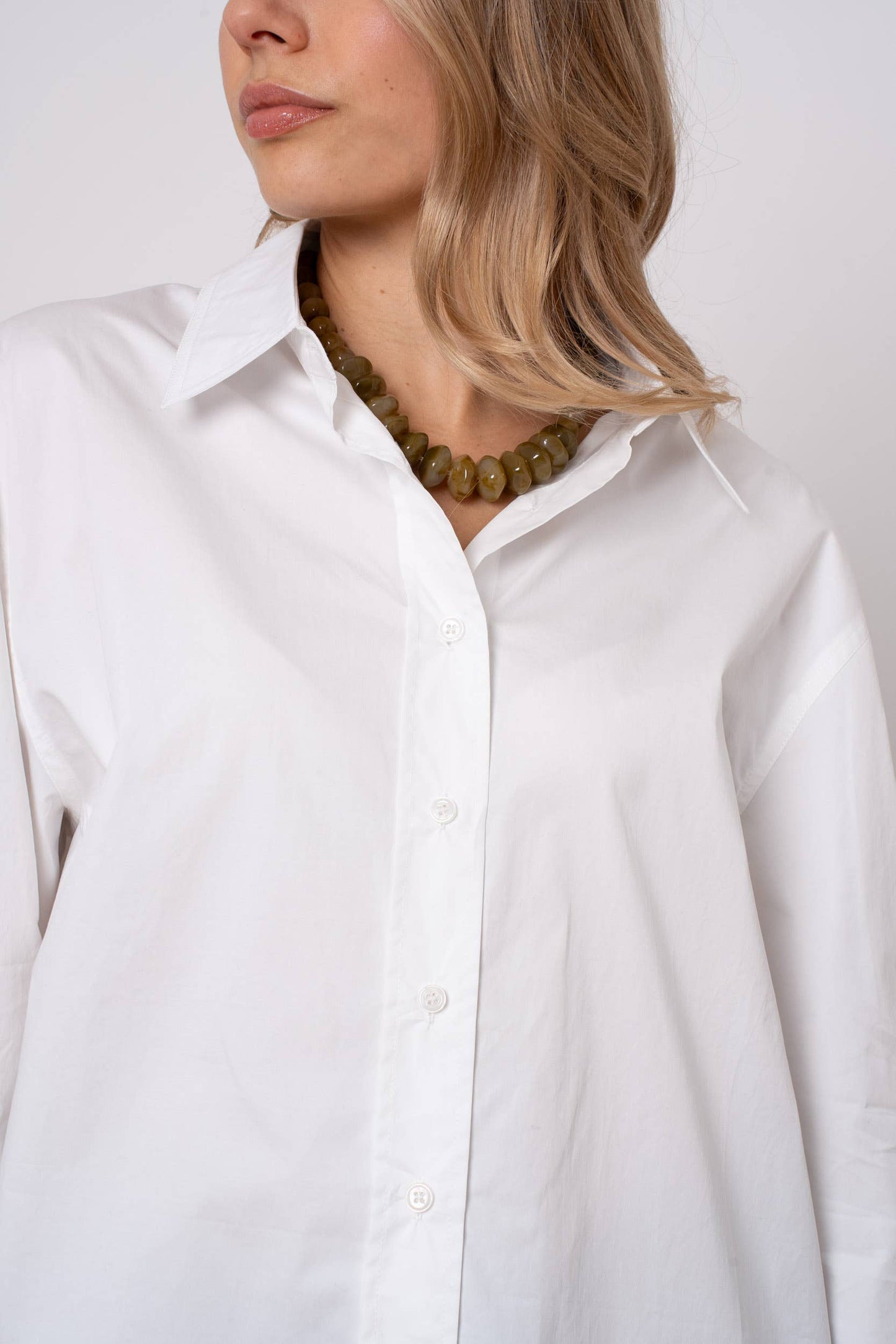 Chemise 100% coton oversize 2 en 1