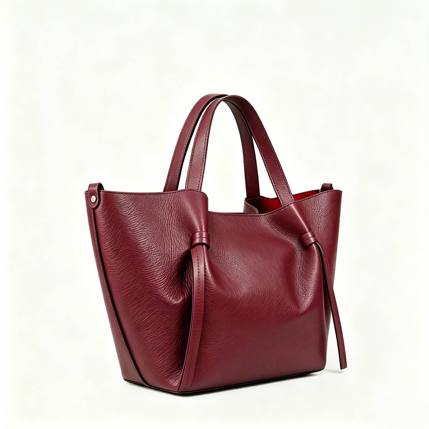 Sac à main et porté épaule en cuir grainé avec pochette intérieure