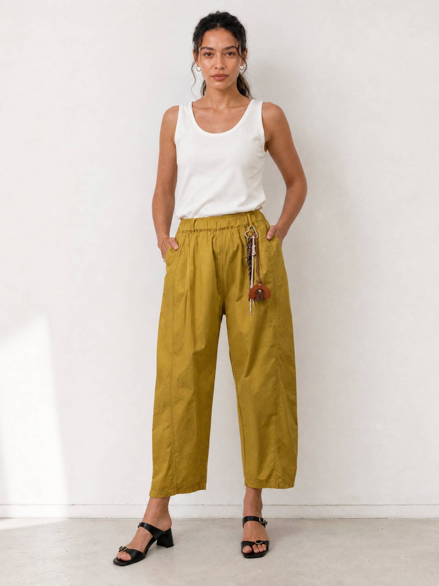 Pantalon carotte en coton CVA825198-4