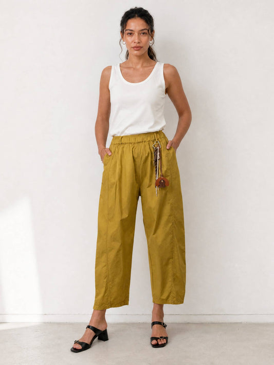 Pantalon carotte en coton CVA825198-4