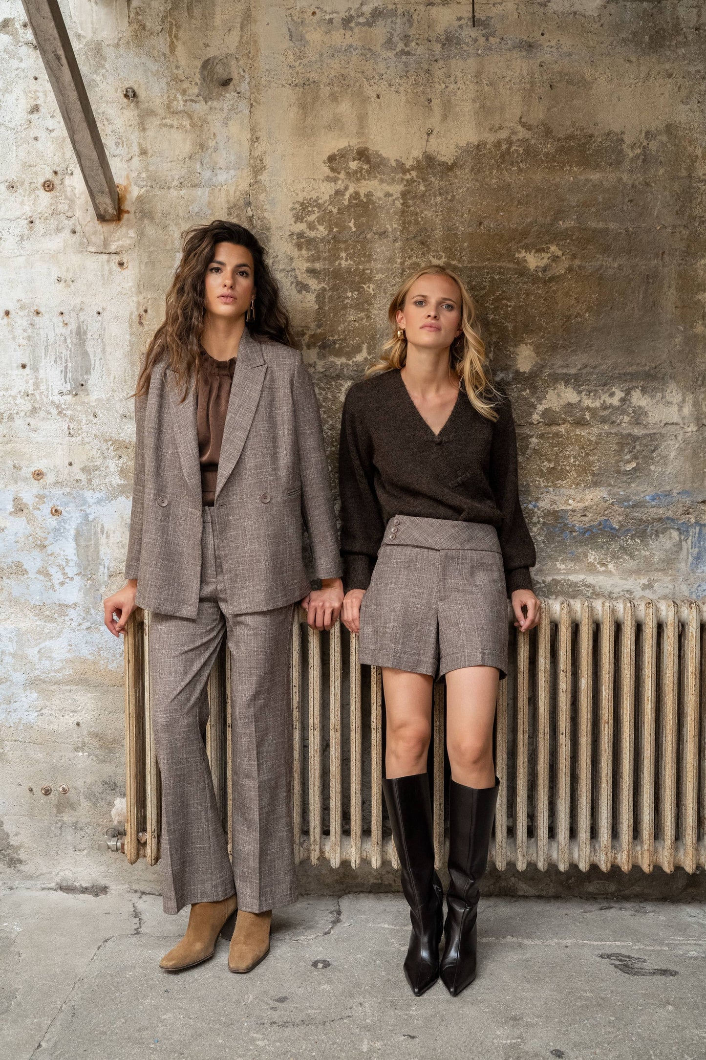 Pantalon droit chiné P999
