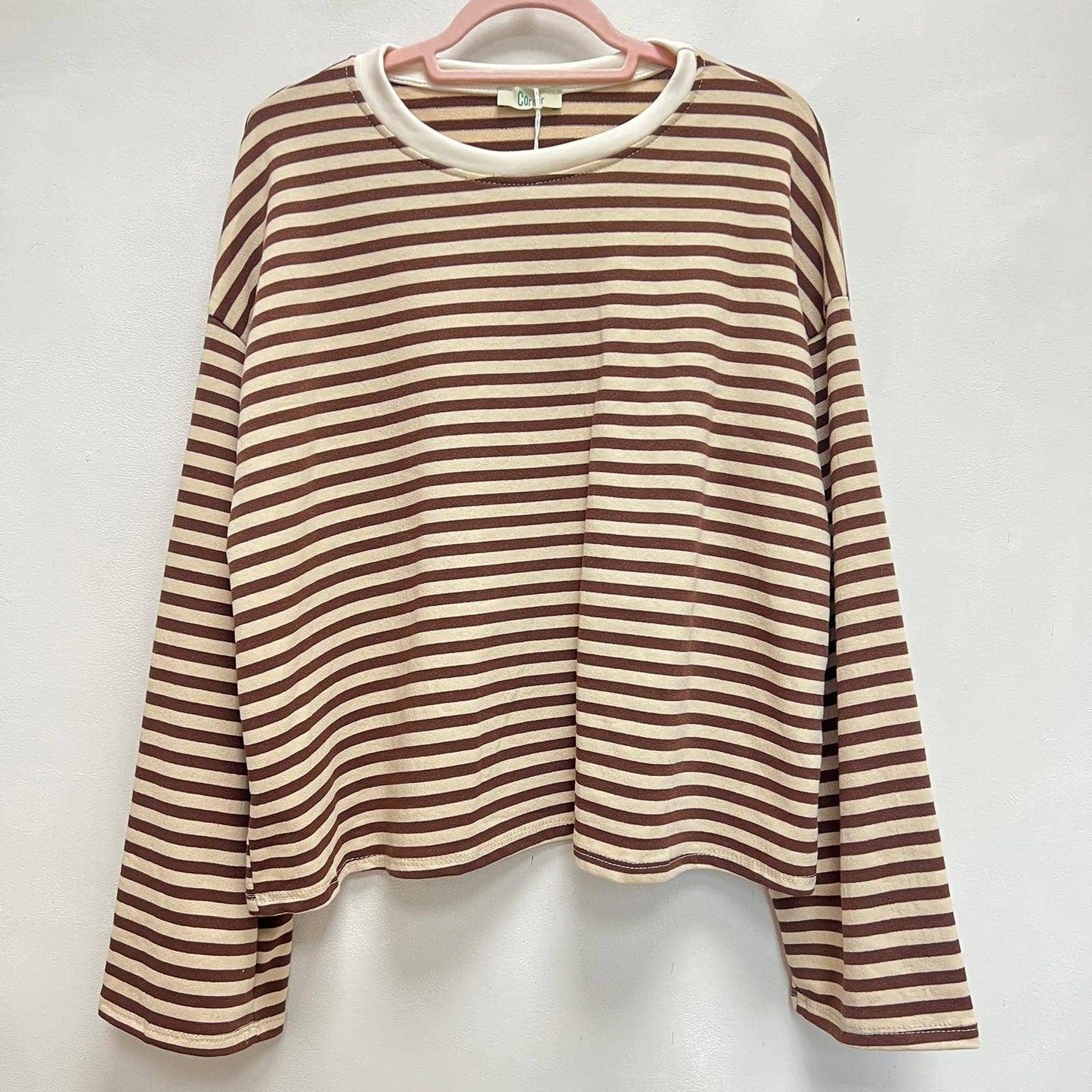 Top oversize ray: Rouge/rose