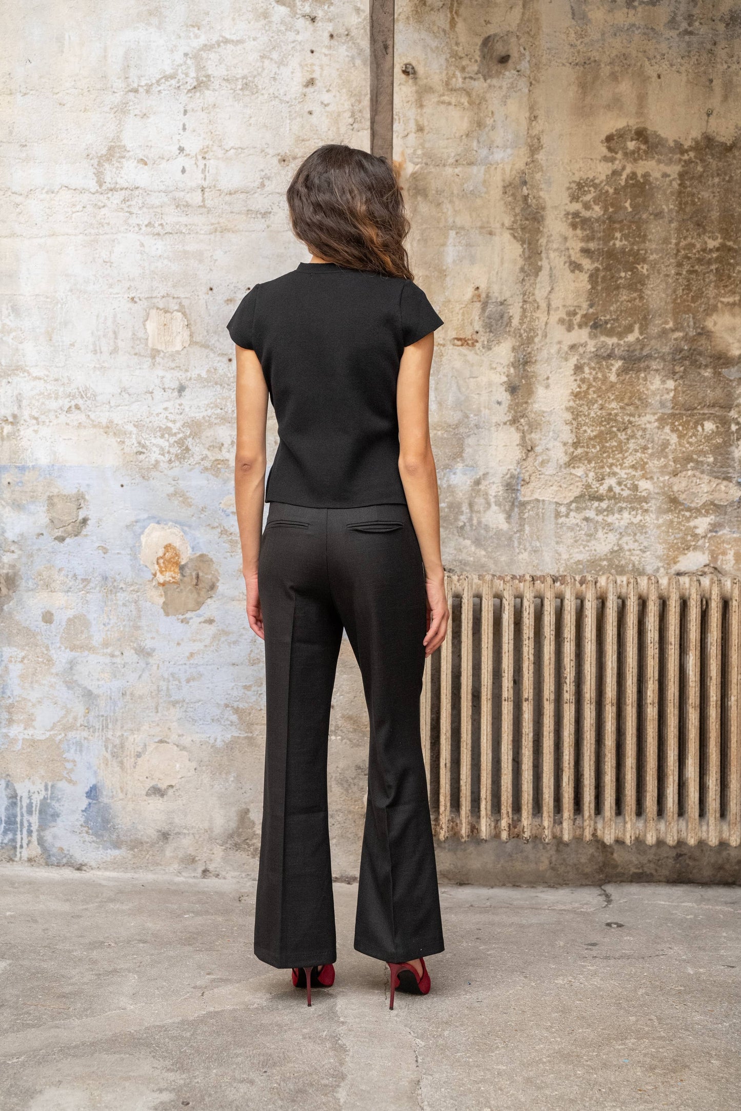 Pantalon droit chiné P999