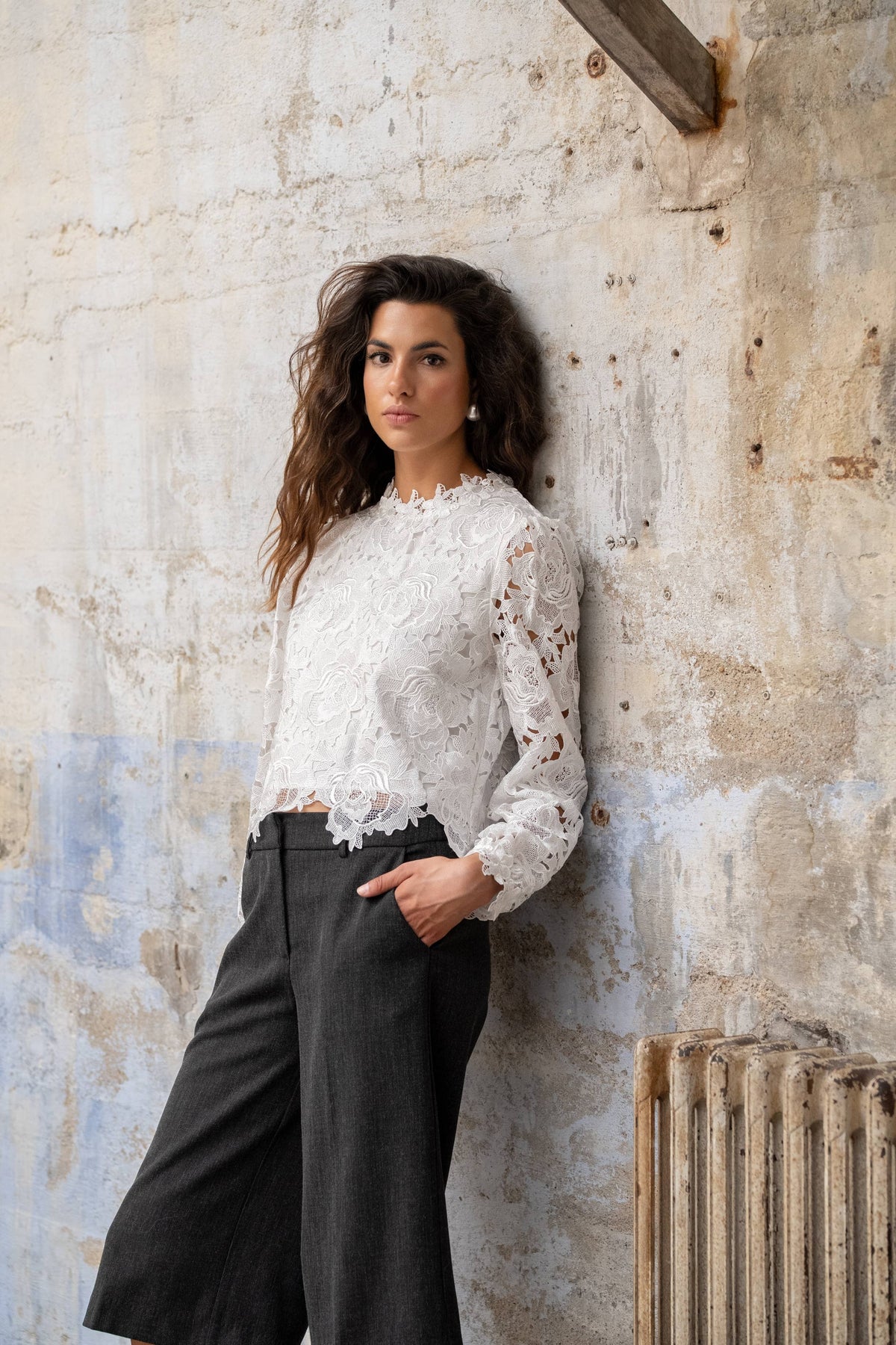 Blouse en guipure H326A