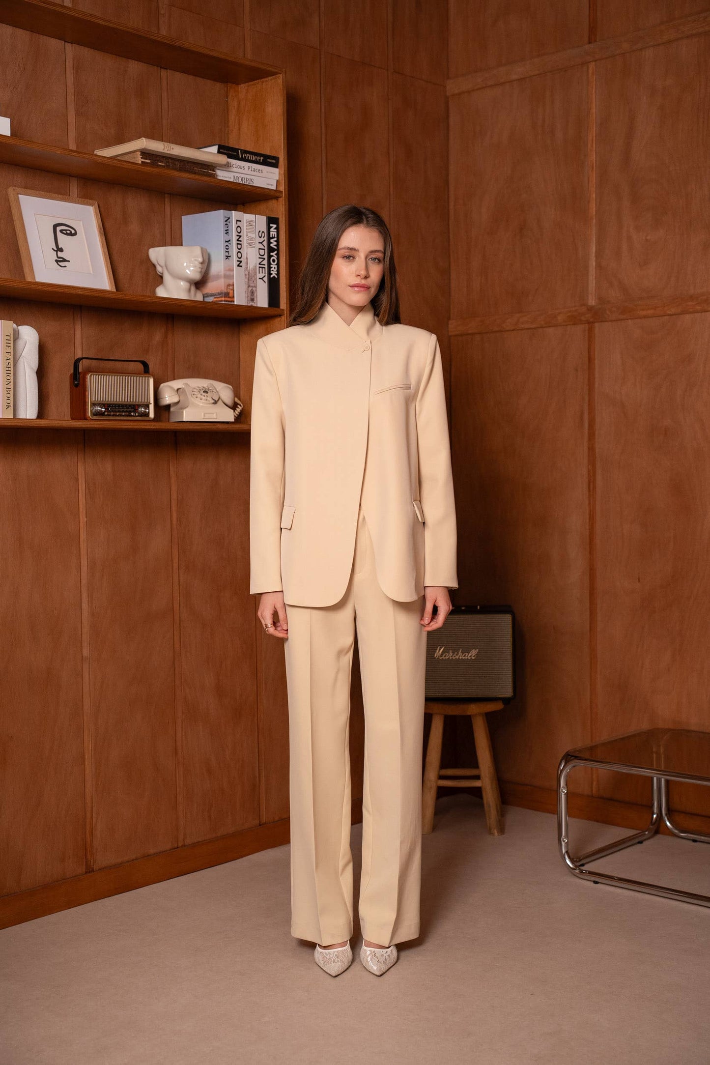 [Timeless] Veste structurée avec col officier repliable