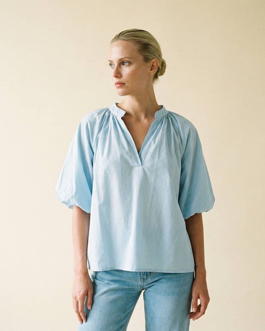 Blouse col V manches courtes DB41029
