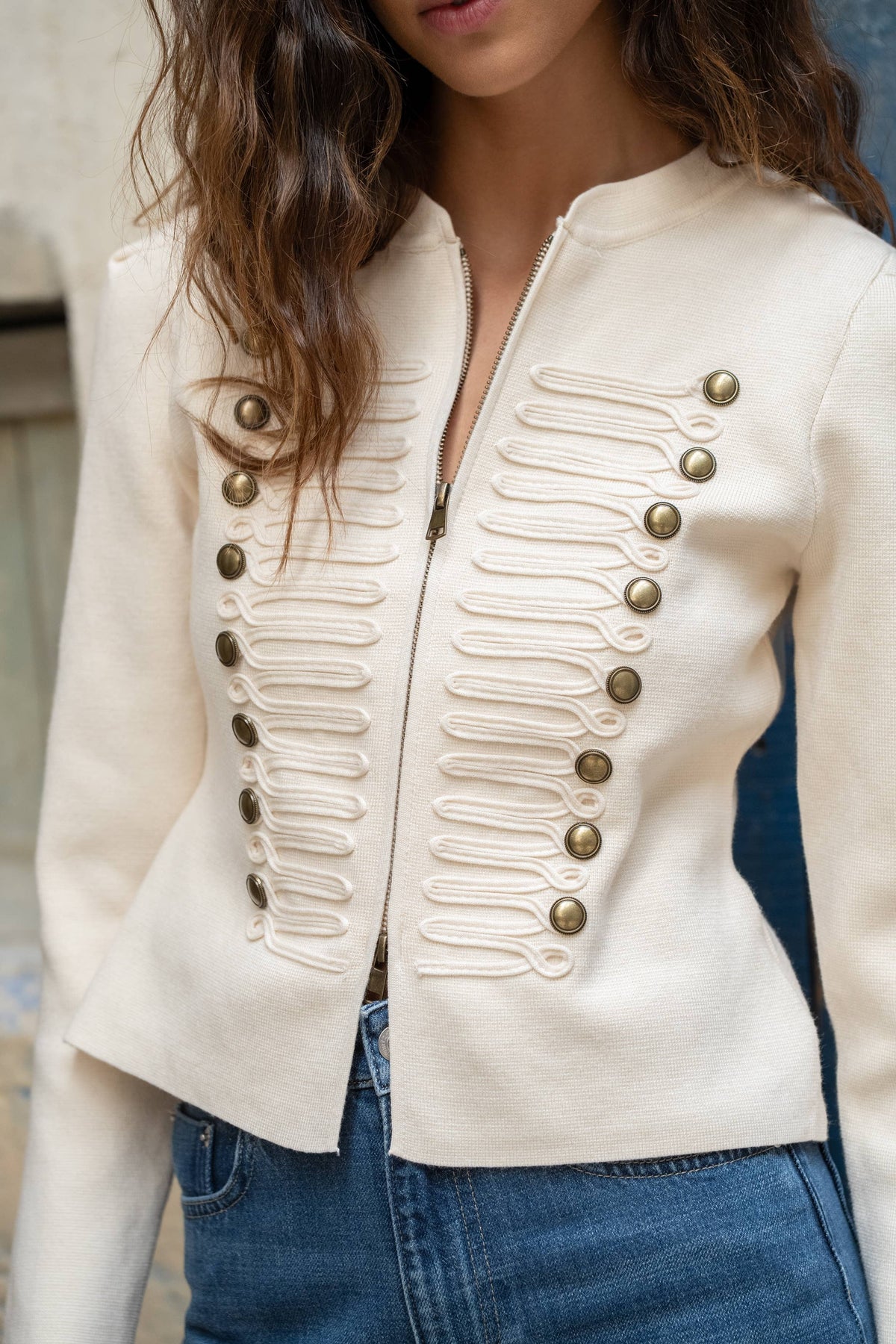 Veste officier en maille V205A