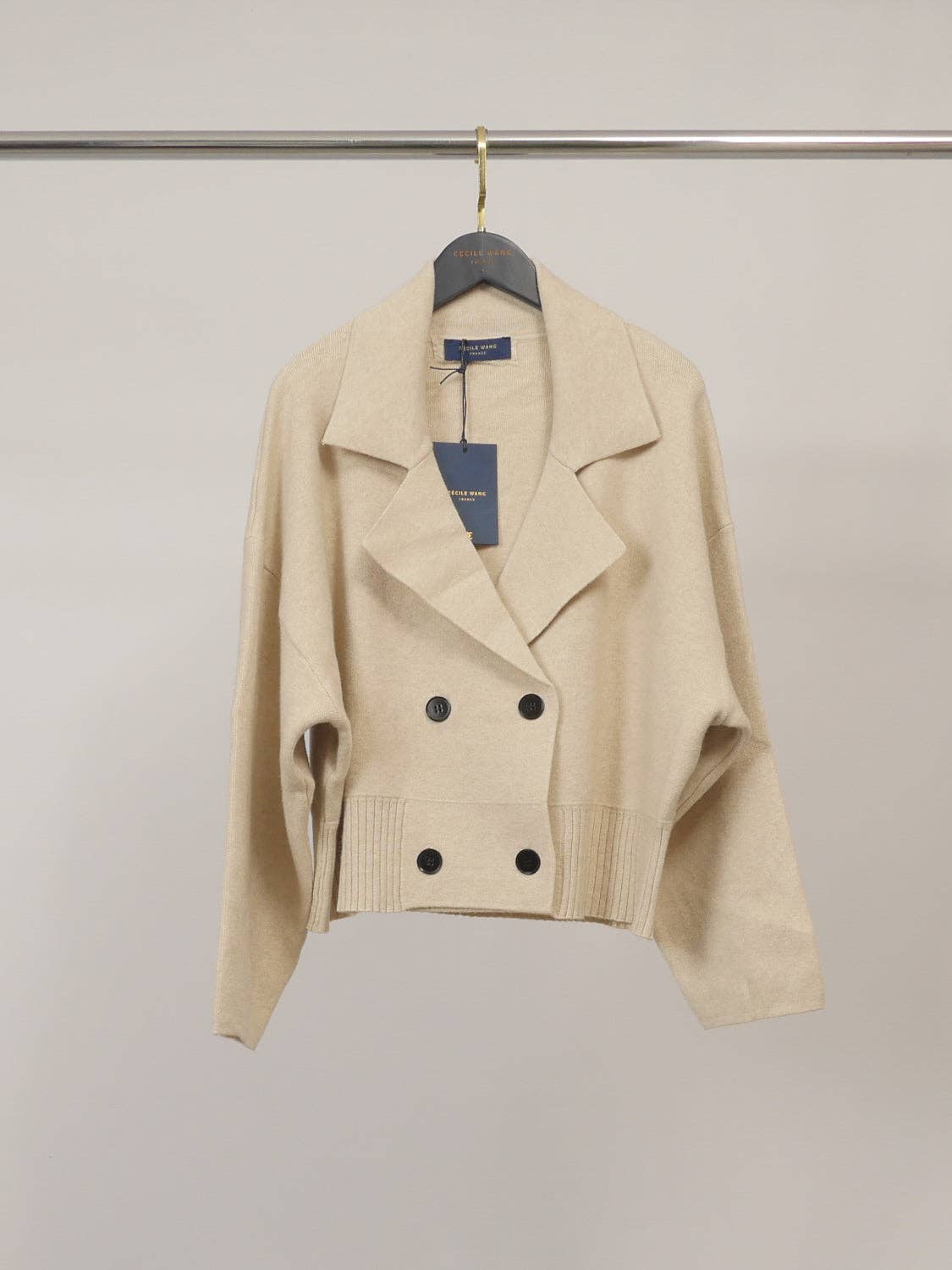 Veste en maille croisée HY30760