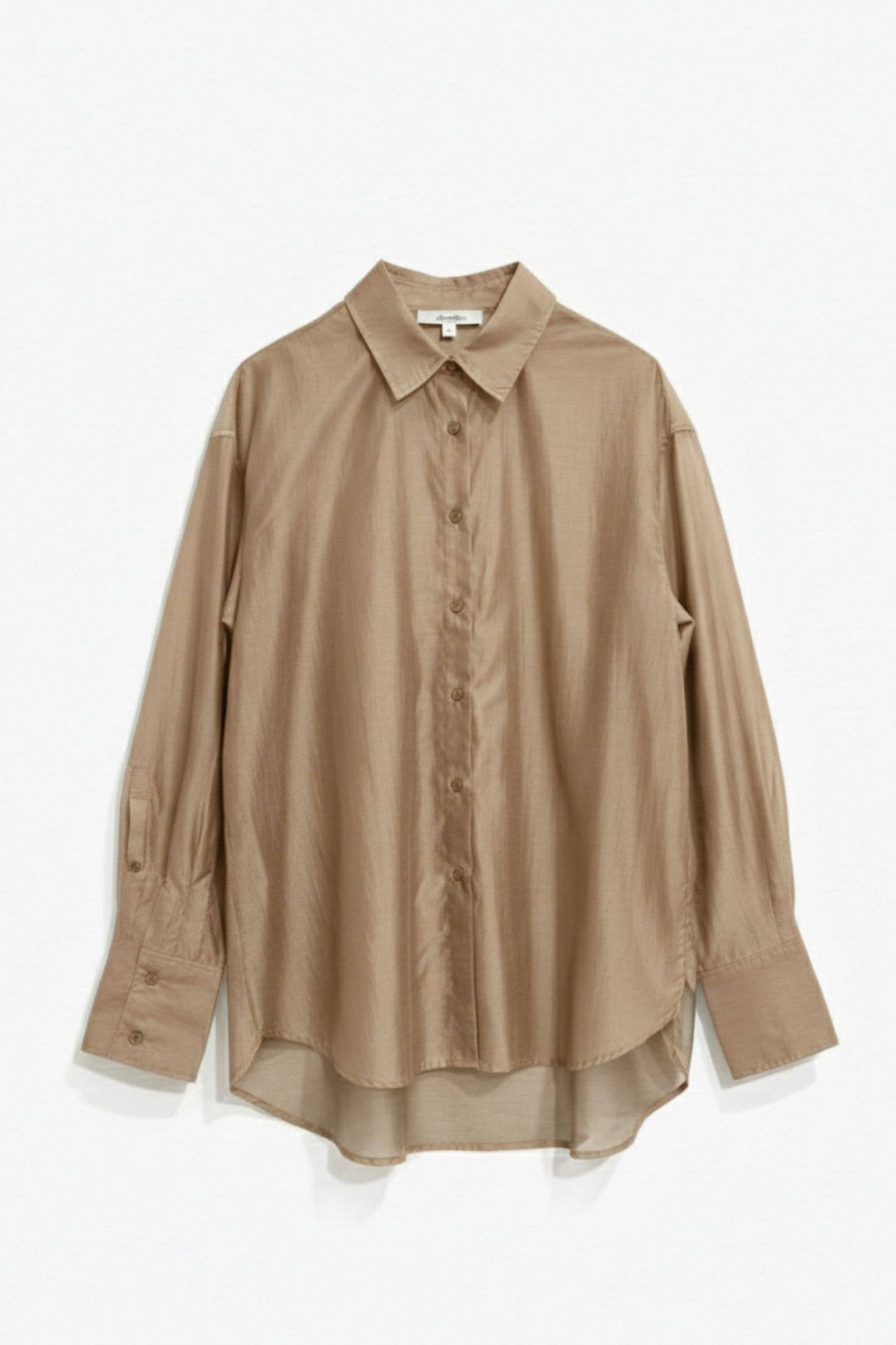 Chemise lyocell transparent oversize
