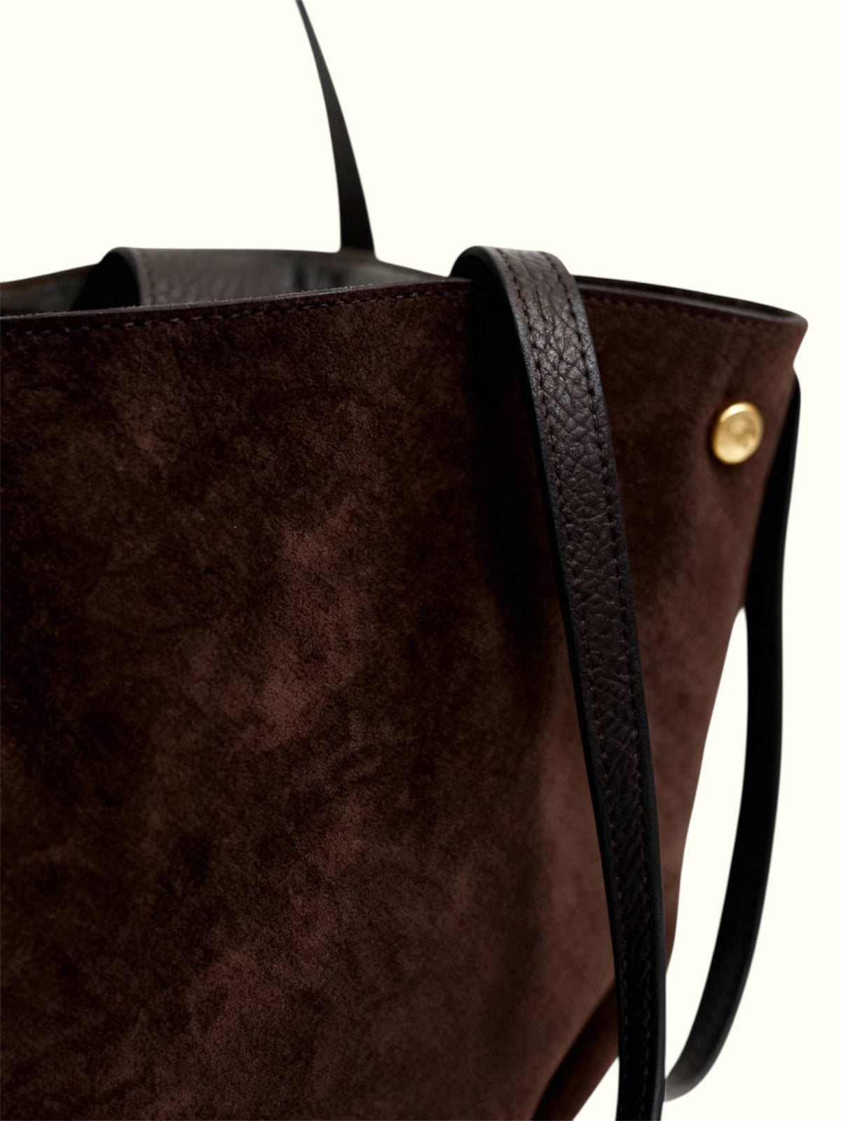Sac en véritable cuir suédé, grande taille
