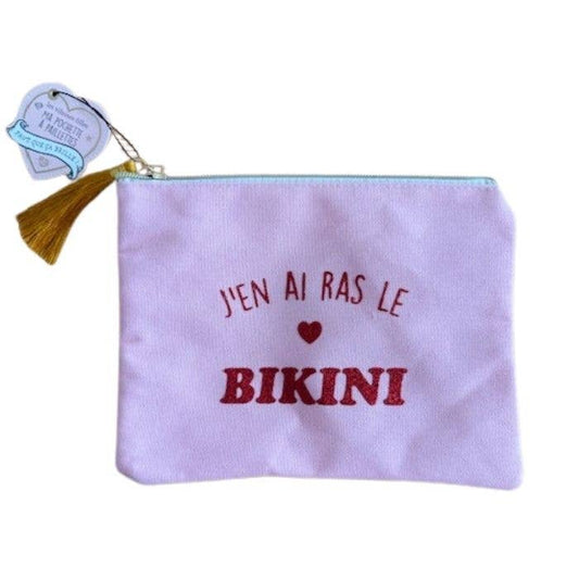 Pochette Rose pastel J'en ai ras le bikini