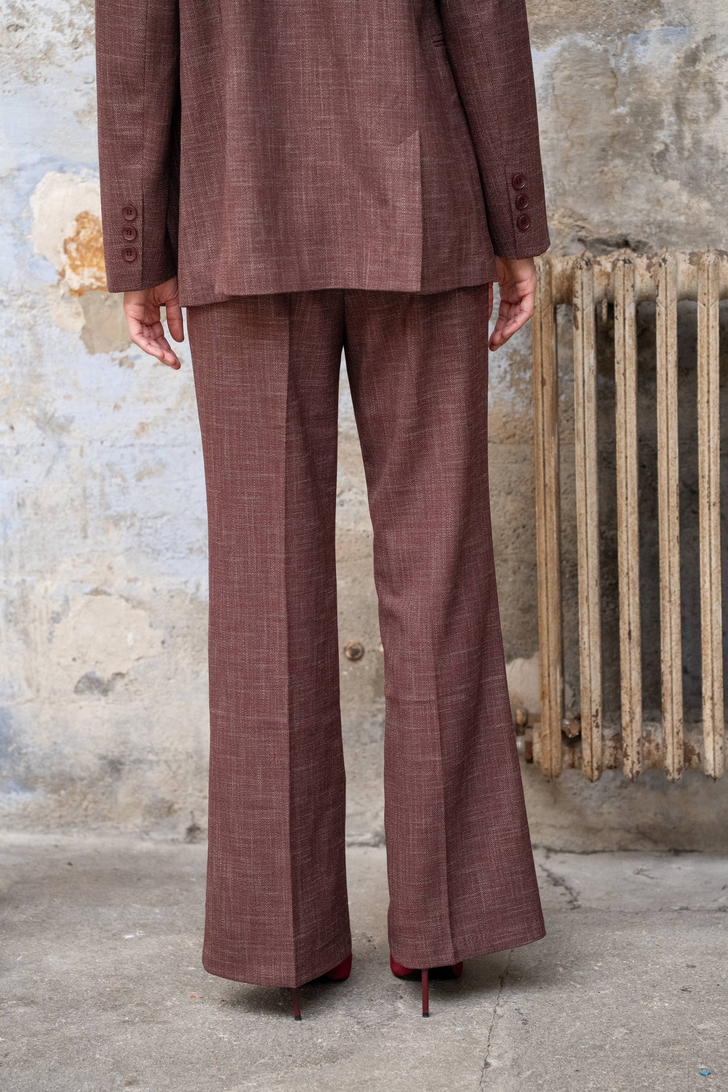 Pantalon droit chiné P999