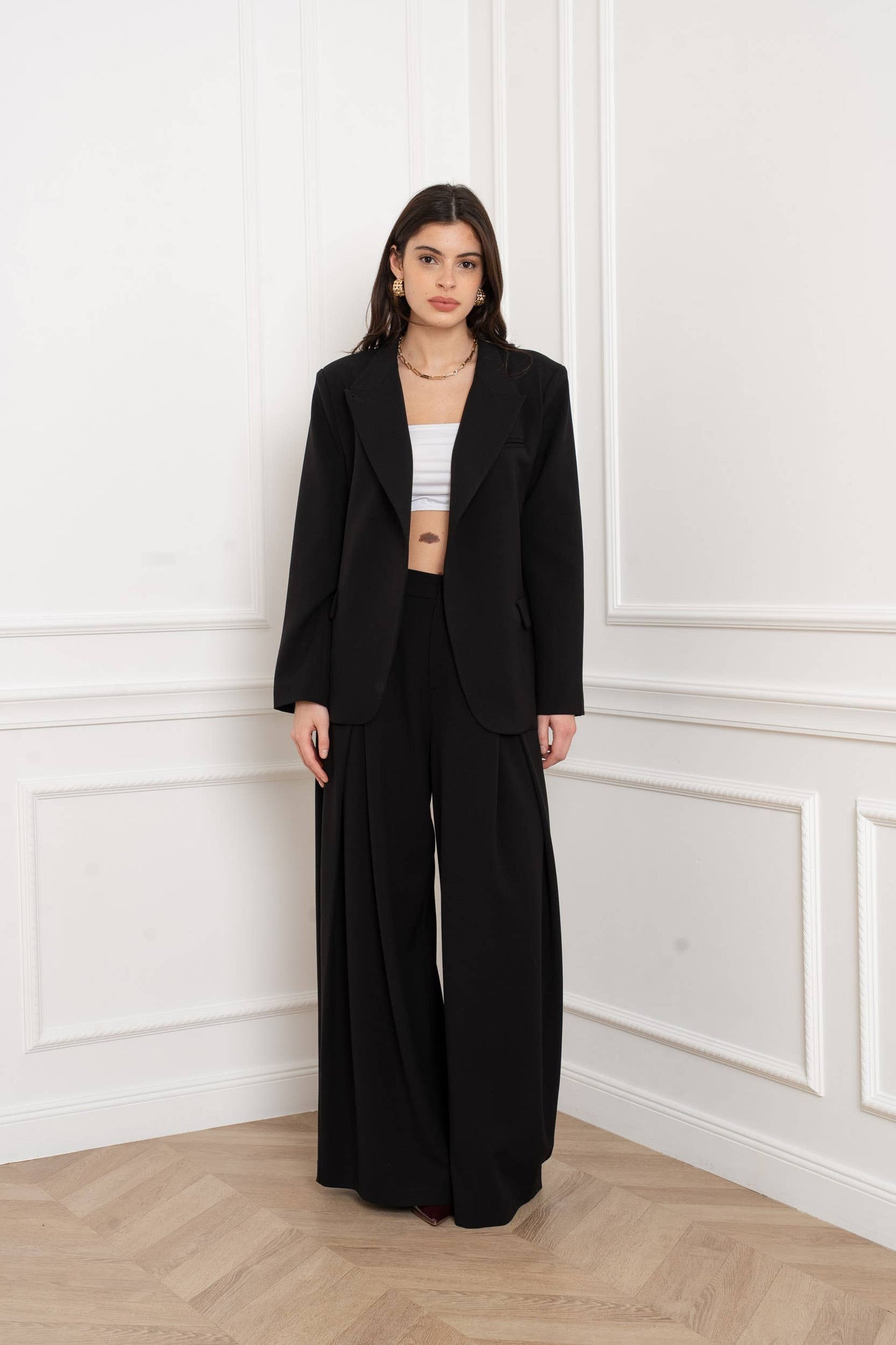 [Timeless] Veste structurée avec col officier repliable