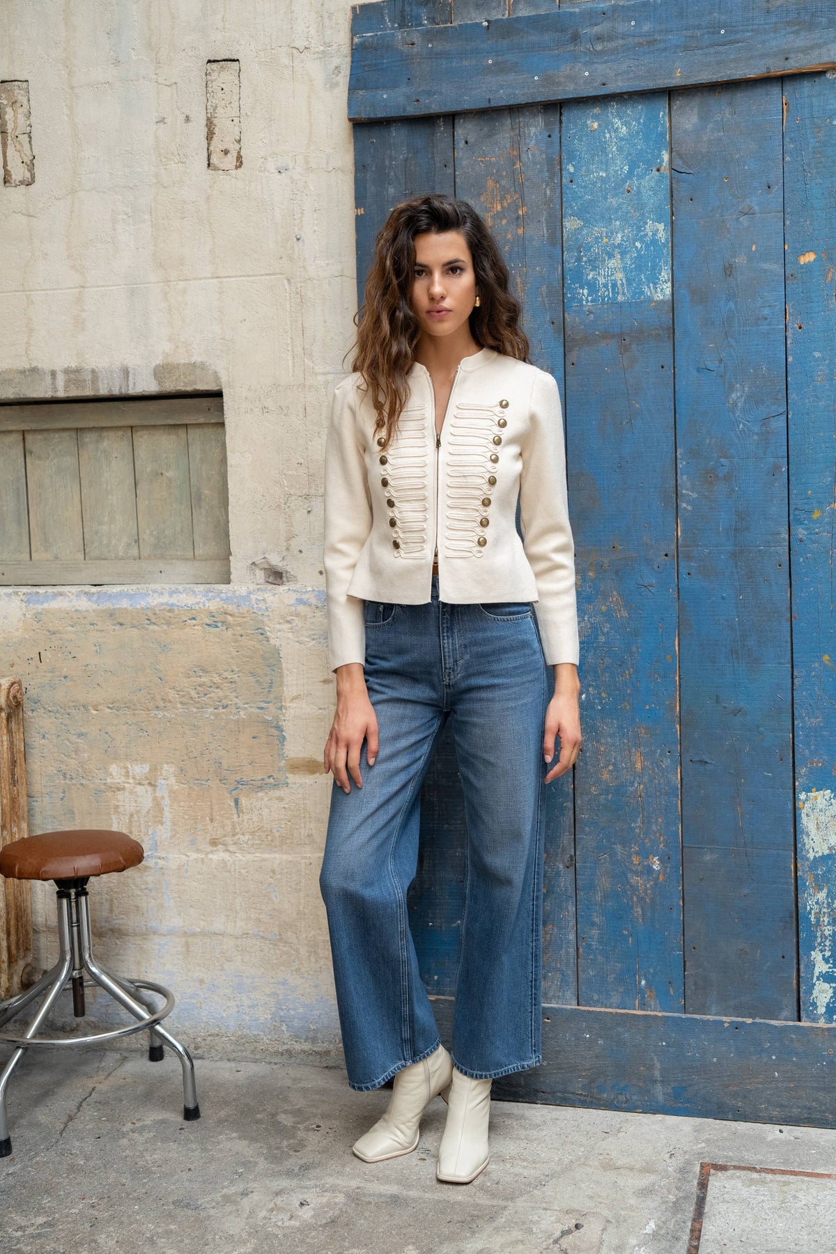 Veste officier en maille V205A