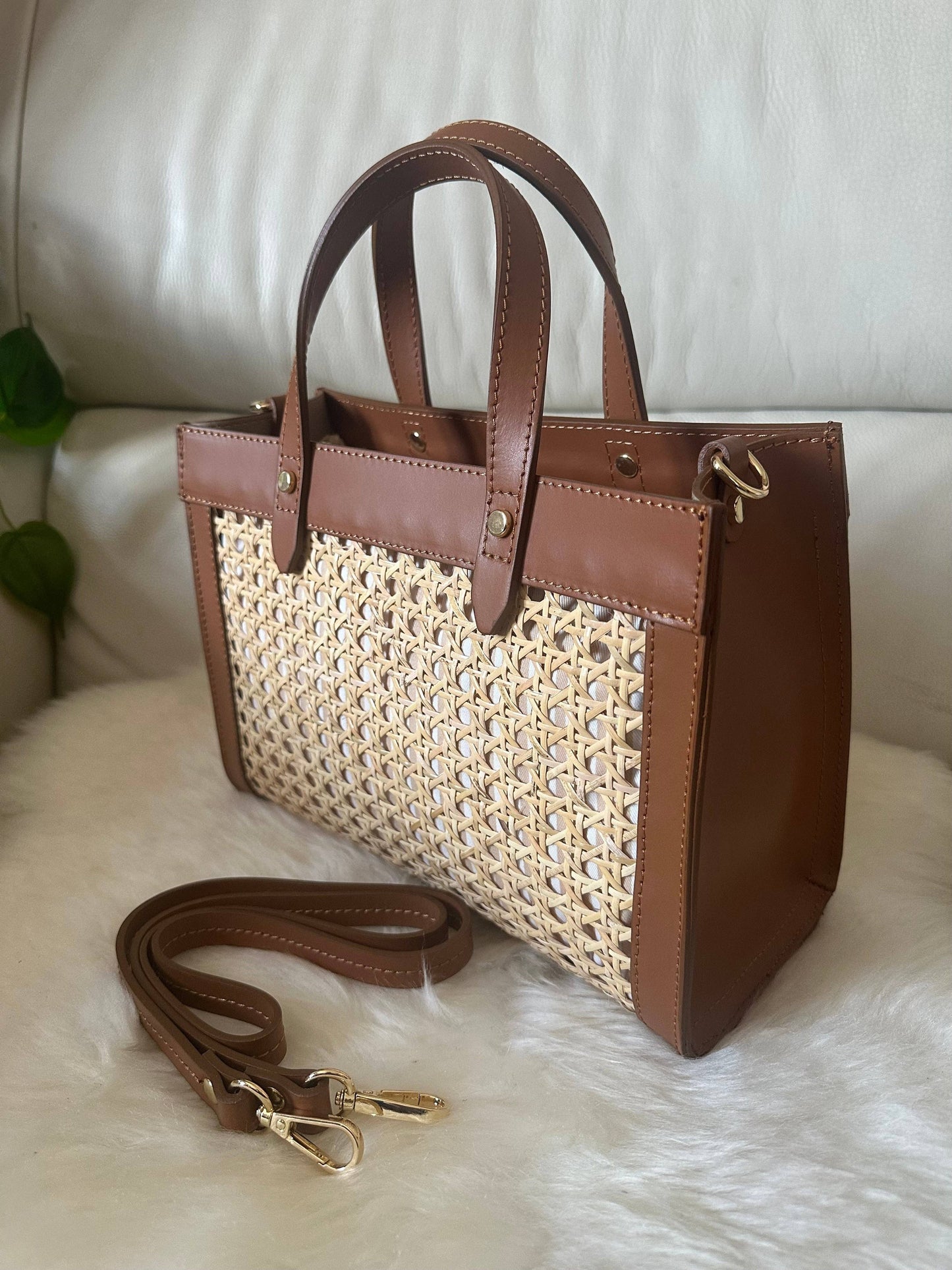CELINE- VIENNE: Cognac (cuir)