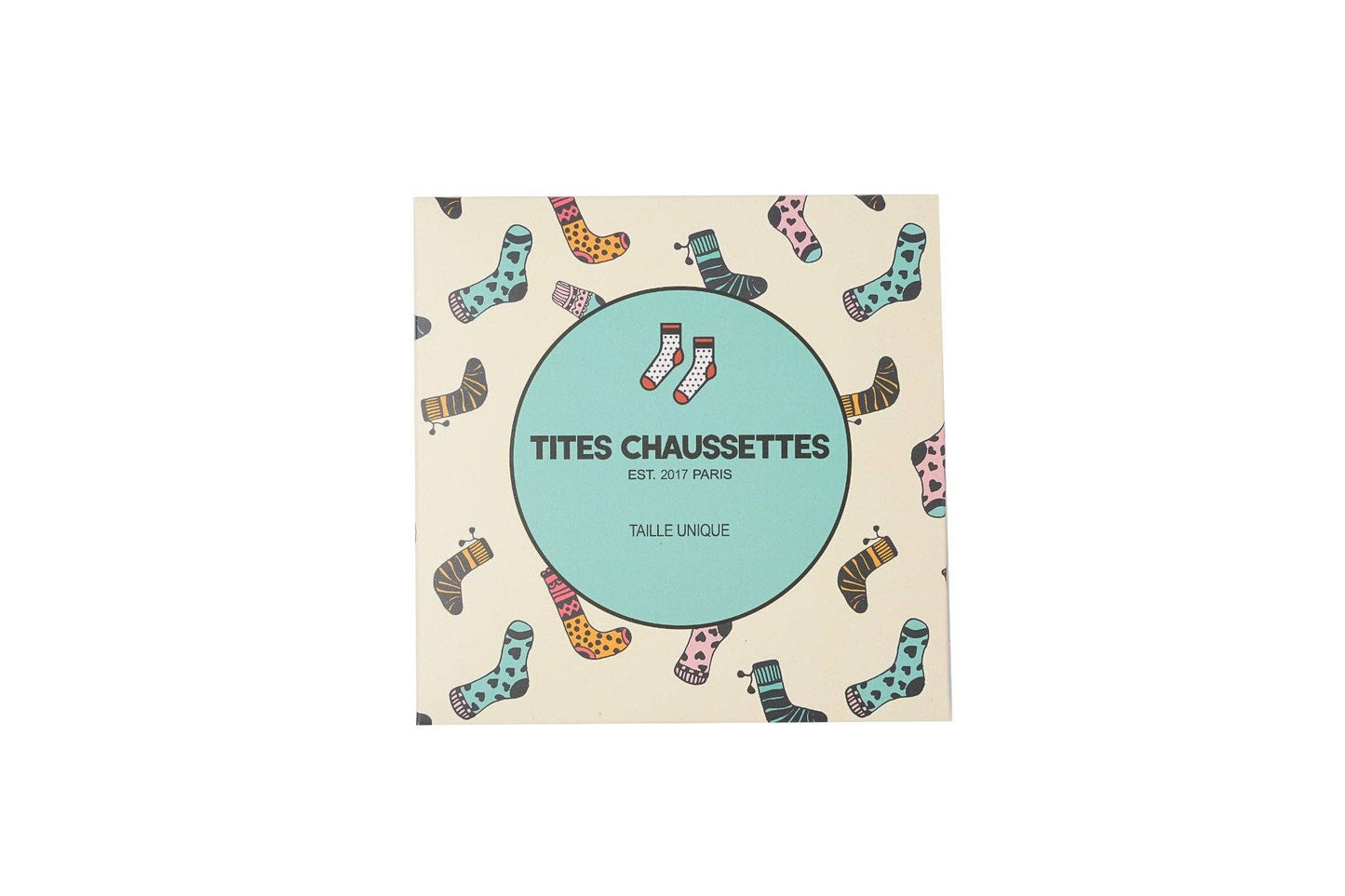 Boîte Cadeau Chaussettes I Format Carré Grand Modèle