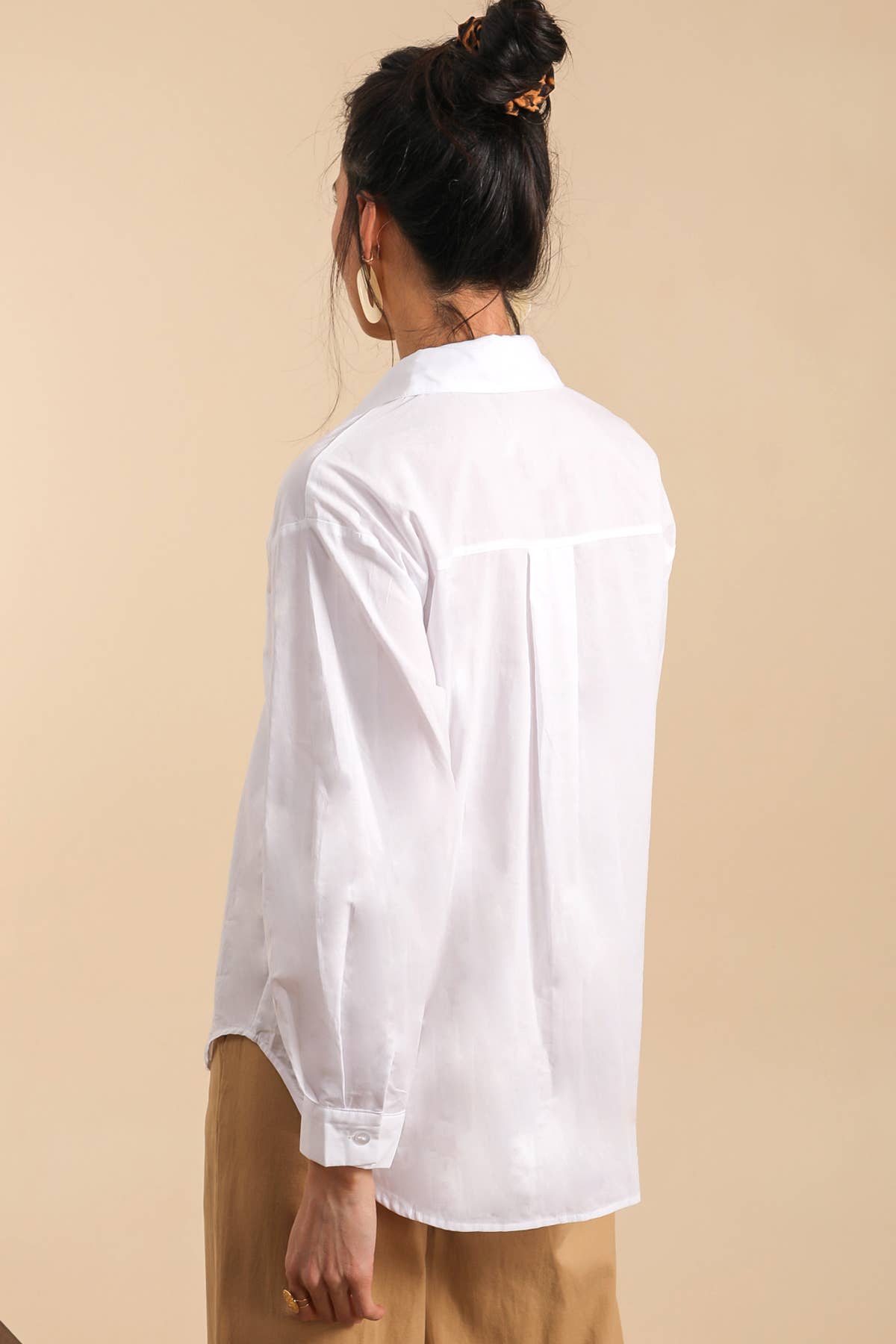 Chemise en coton brodé "Mon Amour" -