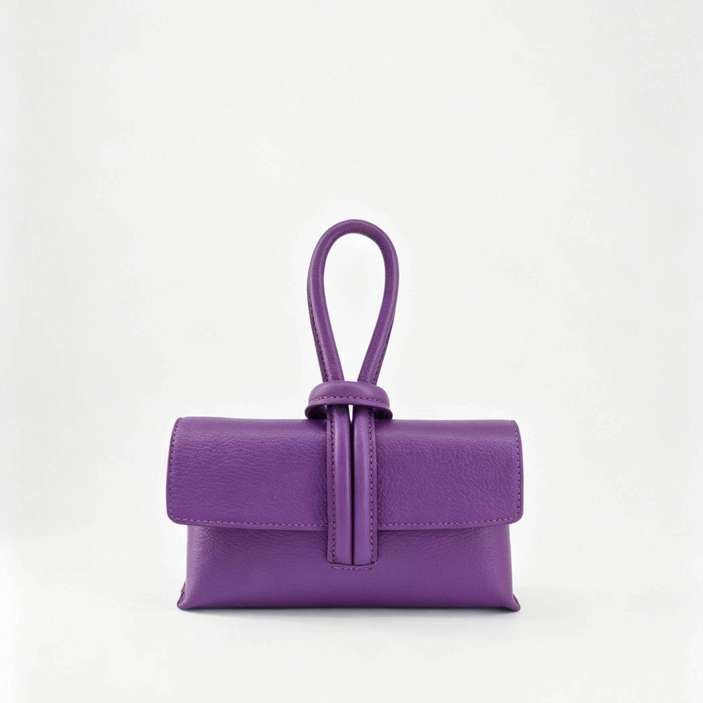 Sac à Main en Cuir Véritable Togo avec Bandoulière réglable: Latte