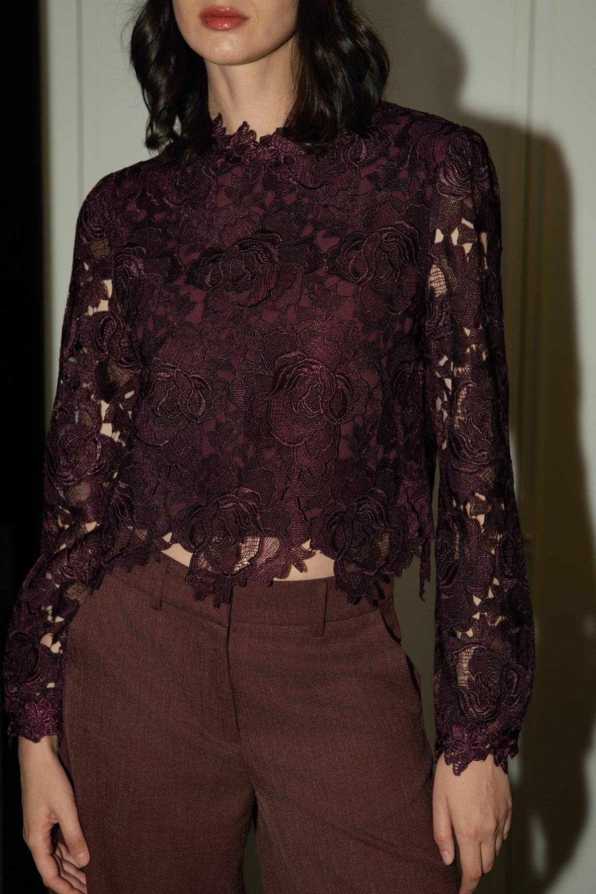 Blouse en guipure H326A