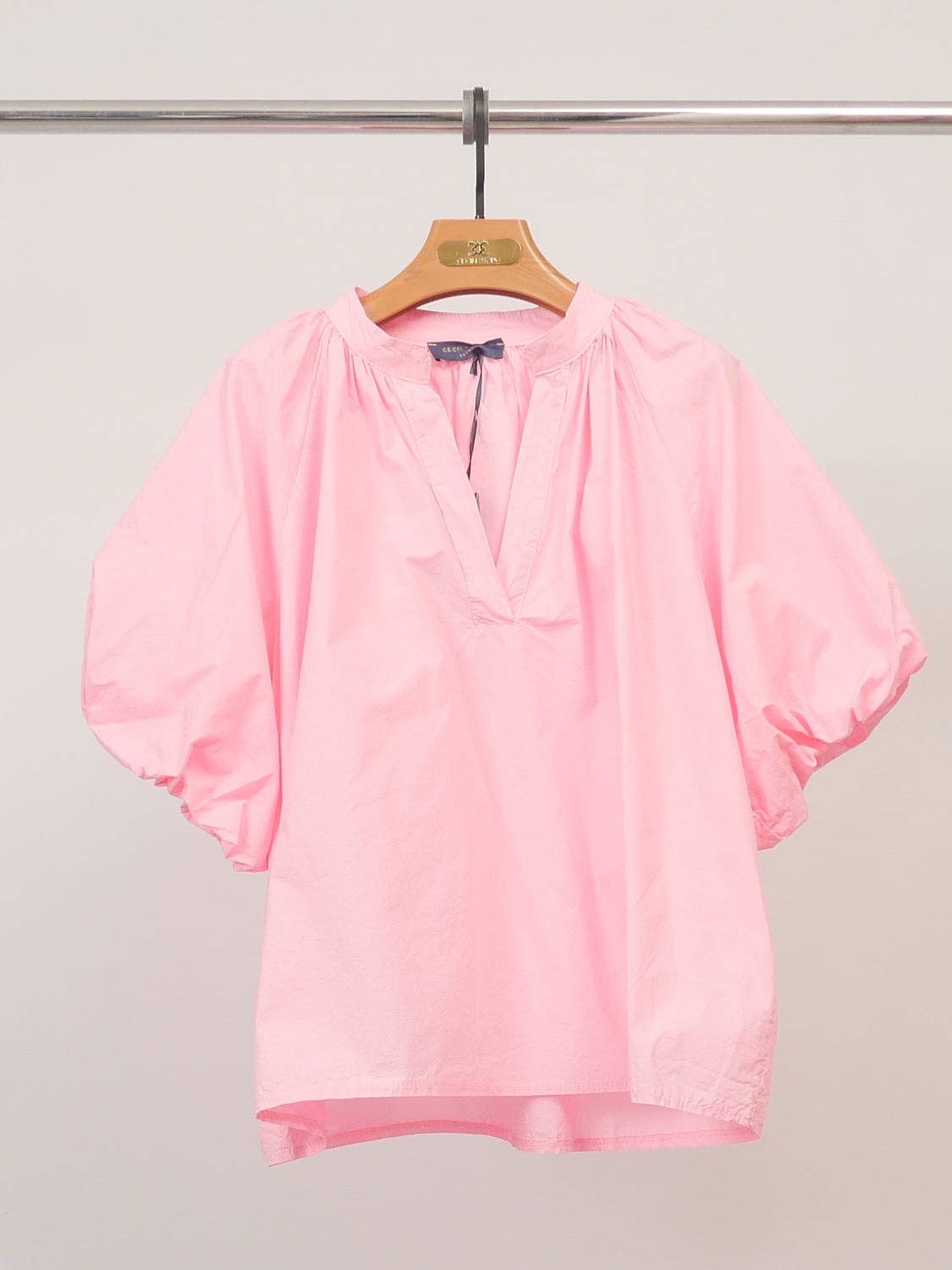 Blouse col V manches courtes DB41029