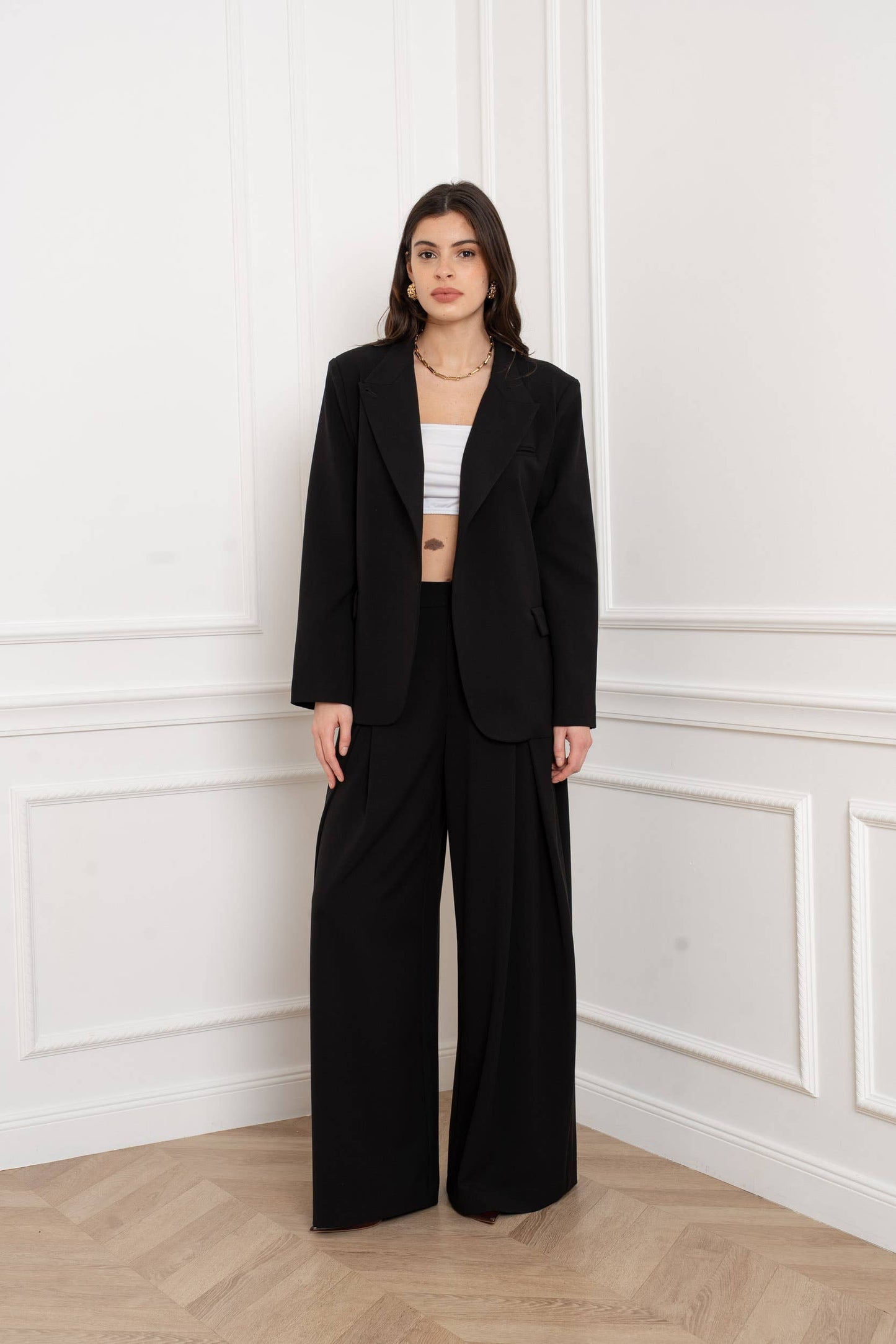 [Timeless] Veste structurée avec col officier repliable