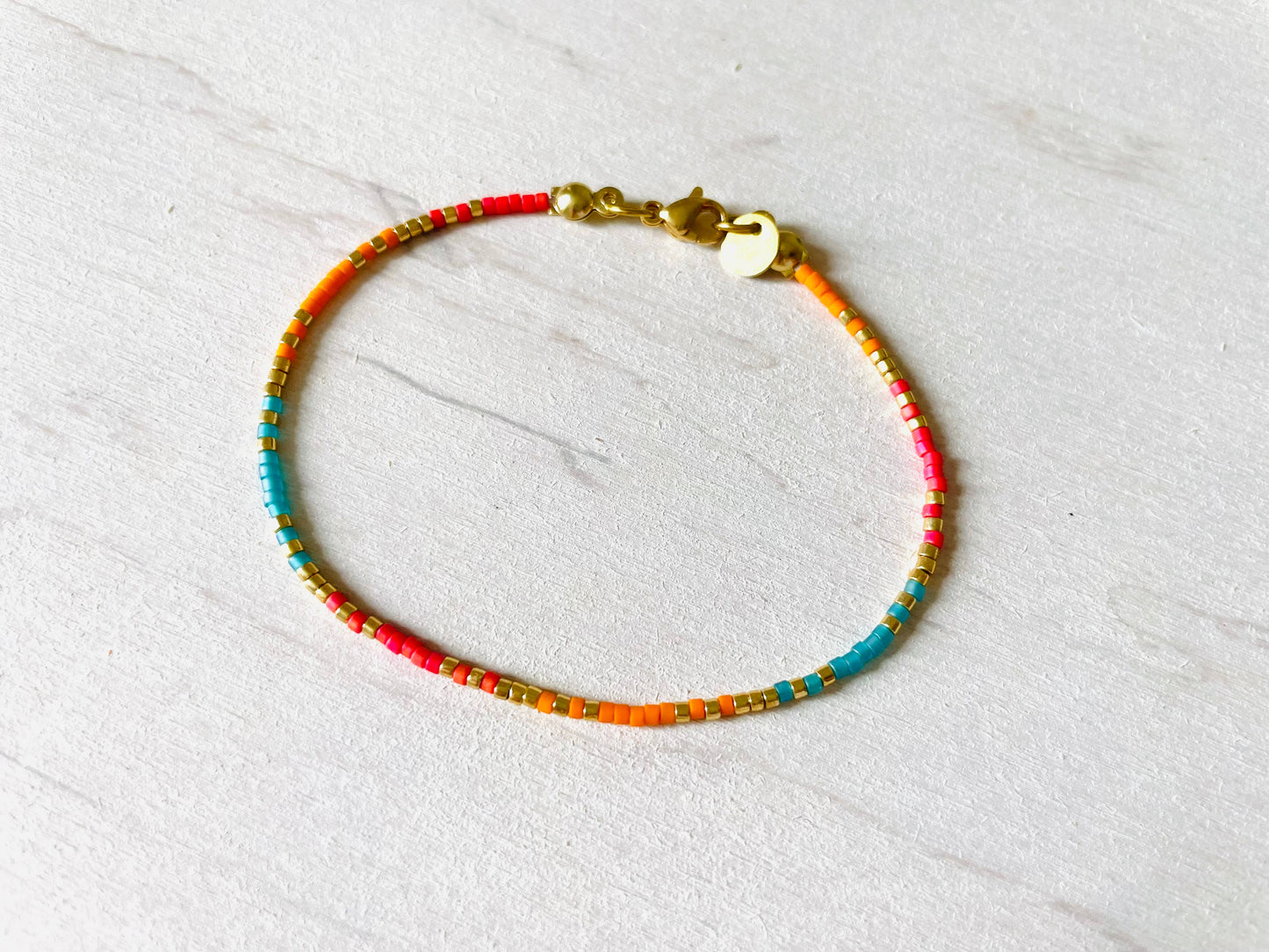 Bracelets acier inoxydable femme, bracelets perles N012