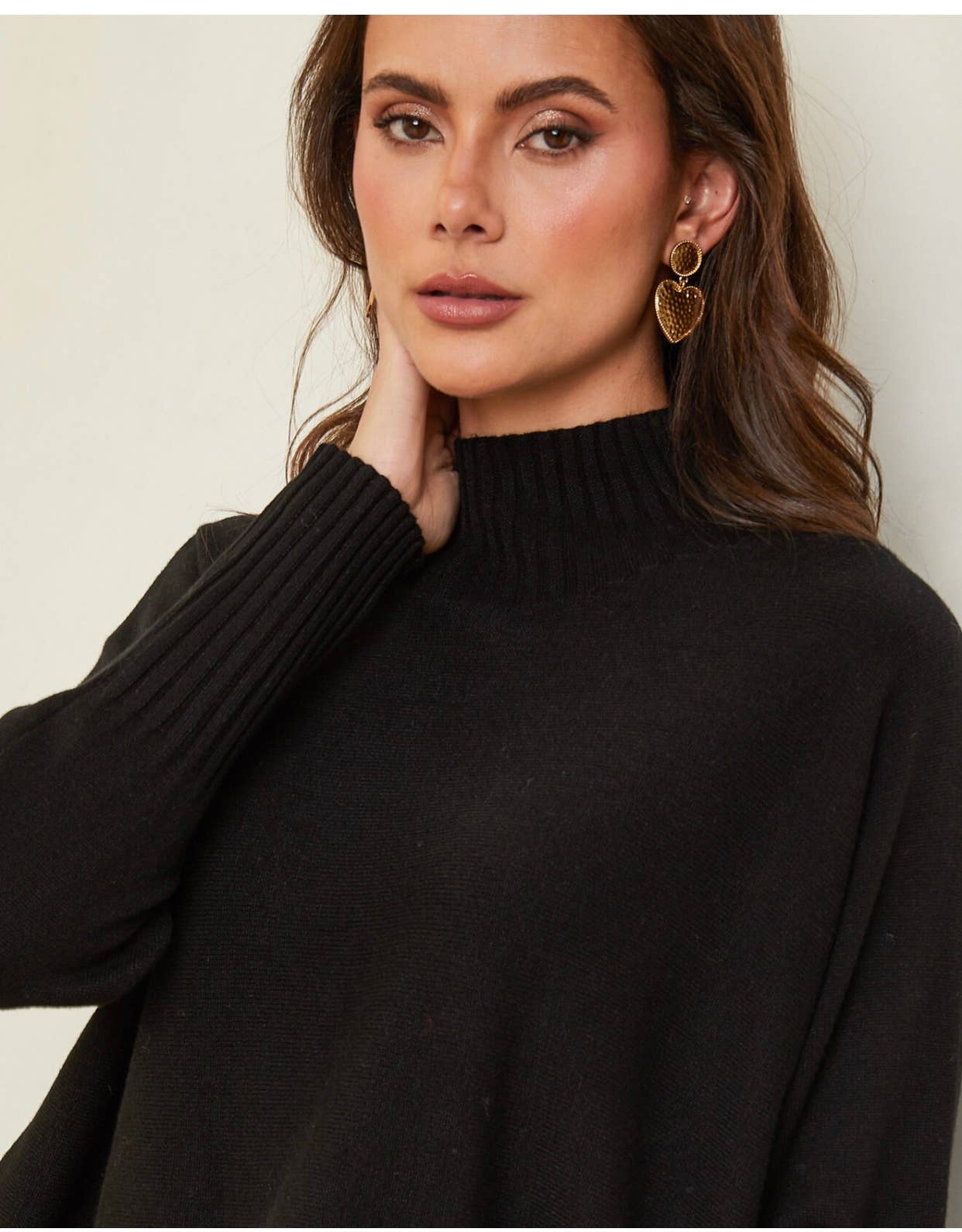 Pull col montant Marine