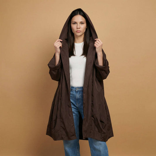 Manteau imperméable à capuche oversize – HM7296