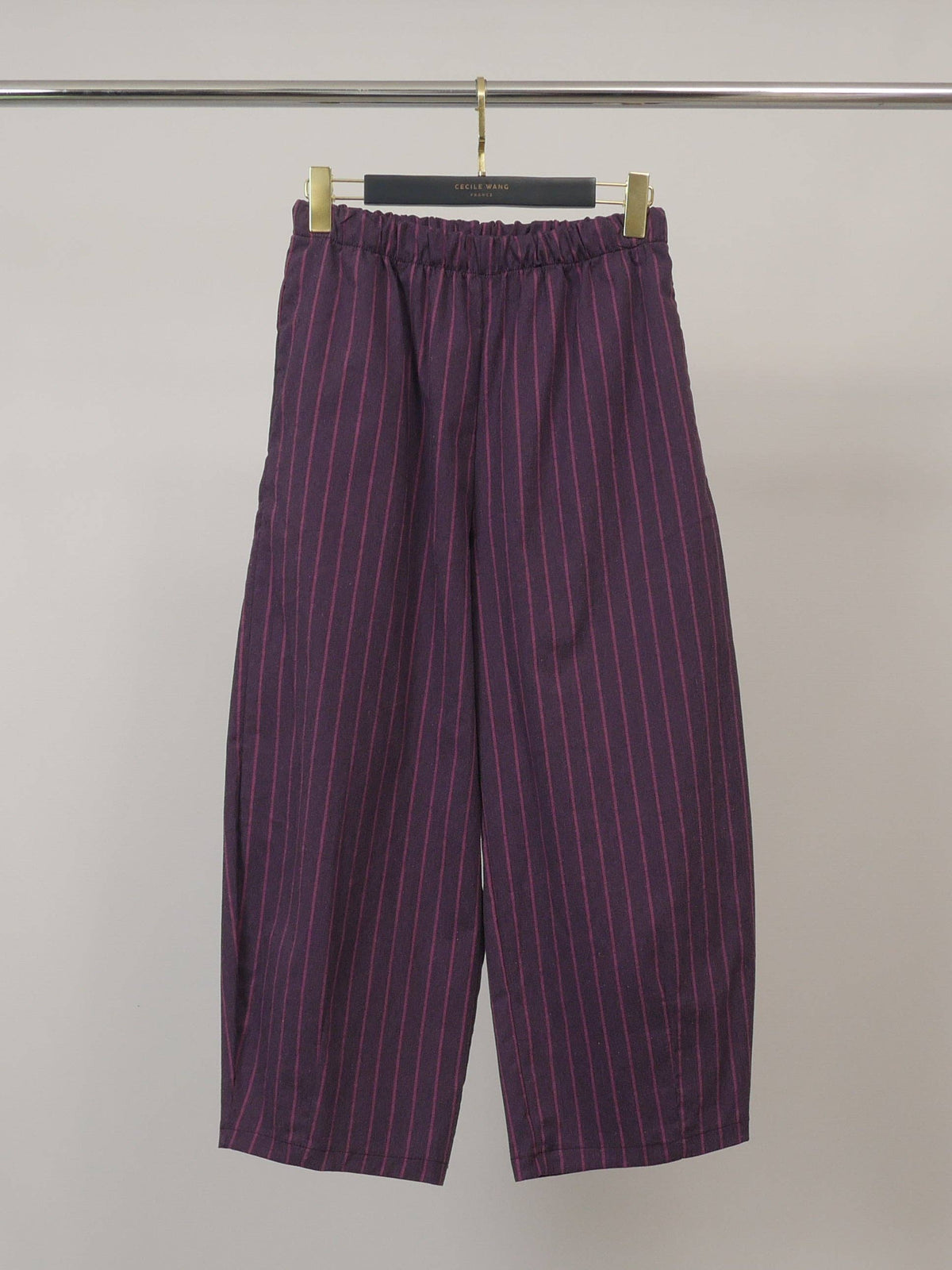 Pantalon ample à rayures verticales et taille élastique – THS67625BE2