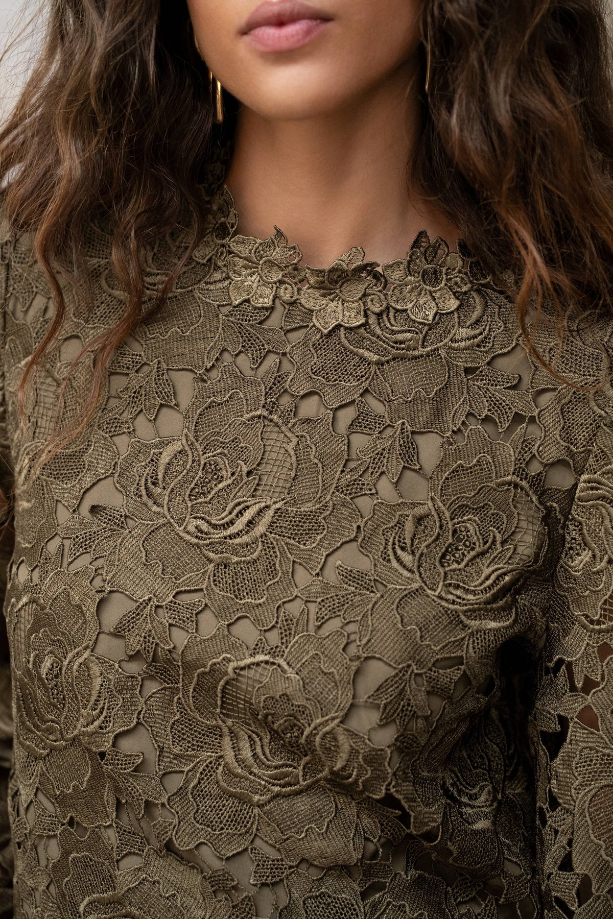 Blouse en guipure H326A