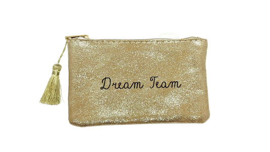 Pochettes à paillettes Doré "Dream Team"