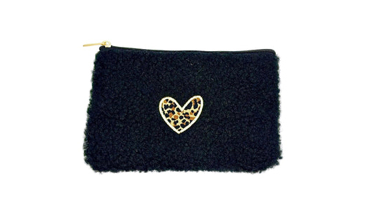 Pochettes bouclettes Noir
