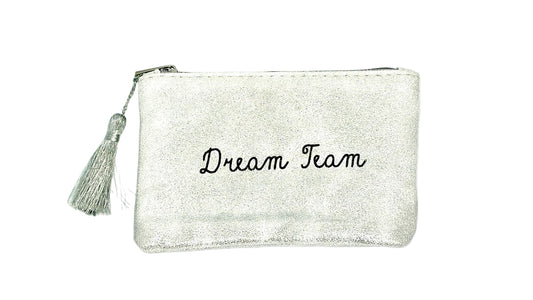 Pochettes à paillettes Argentés "Dream Team"
