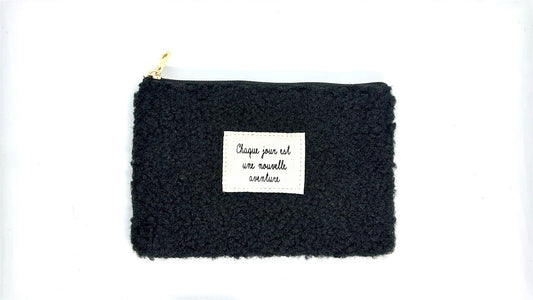 Pochette Bouclette Noir